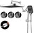 14" Wide Rain Shower Head with Handheld, Full Body Coverage, Chrome