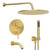 Gabrylly Shower System, 10" Bathtub Shower Faucets Set, Brushed Gold