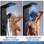 ROVOGO Shower Panel Tower System W/Led Lights, 5 Shower Modes, Matte Black