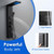 ROVOGO Shower Panel Tower System W/Led Lights, 5 Shower Modes, Matte Black