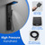 ROVOGO Shower Panel Tower System W/Led Lights, 5 Shower Modes, Matte Black