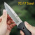 HX OUTDOORS crocodile outdoor camping hunting straight knife 7CR17 steel hiking portable knife 