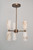 Modern Alabaster Chandelier, 6-Light Brass Ceiling Light Fixture, Marble Look Stone Shade Pendant Lighting, Mid-Century Hanging Chandelier for Dining Room, Living Room, Bedroom & Kitchen Island