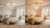 MeiYDeng 40" Alabaster Round Chandelier, 22-Light 4-Tier Spanish Natural Marble Pendant Light, Modern Gold Finish Large Pendant Light Fixture, for Living Room, Bedroom, Dining Room, Foyer, Dimmable