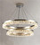 Luxury Ring Crystal Chandelier Modern LED Pendant Light Fixture Hardware & Crystal Hanging Light for Living Room Dining Room