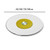 Expandable Round Dining Table with Turntable, 50-80cm, Tempered Glass, Sturdy & Safe Design, Perfect for Dining Rooms & Events, Hotel Quality (50cm)