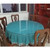 Modern Transparent Round Dining Table 58-65CM, Heat-Resistant, Stylish Living Room Accent, Perfect for Dining Room Home Decor, Contemporary Furniture Design