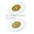 Modern Round Dining Table with 60cm Turntable, Tempered Glass, Silent Bearing, Adjustable Height (50-80cm), Exon-Proof Design for Home & Restaurant Dining Room.
