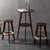 Wood Bar Height Pub Table - 2-Tier Round High Top Bistro Table for Small Kitchens & Dining Rooms - Sleek Tall Design with Storage - Perfect for Cozy Spaces
