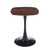 KSEHNEI 23.62 Inch Walnut Round Dining Table, Small Space Saving Wooden Table for Kitchen, Living Room, Bedroom, Rustic Farmhouse Style, Natural Wood Grain
