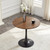 Round Dining Table, Mid Century Modern Circle Tulip Table with Thickened Tabletop & Metal Pedestal, Bistro Table for Kitchen, Small Places, Living Room
