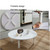 Cact Foldable Japanese Low Table - Round Dining & Coffee Desk for Smals, Bay & Tea Rooms, 80x30cm, Ele White, Perfect for Home Use