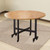 39.3" Round Drop Leaf Dining Table - Space-Saving Foldable Design with 6 Locking Casters, Perfect for Smals, Kitchen, Dining Room, and Home Office Use
