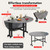 39.3" Round Drop Leaf Dining Table with 6 Locking Casters, Space-Saving, Easy li, Ideal for Smals, Modern Dining Room Fur, Versatile Design for Dining and Living Areas