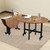 39.3" Round Drop Leaf Dining Table - Space-Saving, Versatile Folding Design with 6 Locking Casters for Smals, Ideal for Kitchen & Dining Room Use