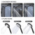 Shower Head with Handheld, 13" High Pressure Rain Showerhead with Power Jet