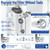 Veken Filtered Shower Head with Handheld, Multi-Pattern Rain Showerhead Set