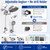 Veken Filtered Shower Head with Handheld, Multi-Pattern Rain Showerhead Set