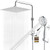 Ryamen Upgraded Filtered Shower Head with Handheld, 10 inch Rain Showerhead