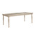 Traditional Design Silver Finish Dining Table with Extension Leaf