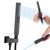 ZumpSalny All-Metal High Pressure Square Handheld Shower Head, Matte Black