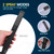 ZumpSalny All-Metal High Pressure Square Handheld Shower Head, Matte Black