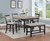 Contemporary Counter Height Dining Table with Lazy Susan