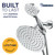 HammerHead Metal Dual Shower Head Combo With Handheld and Rainfall