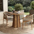 LITTLE TREE 31.5" Round Dining Table for 4, Wood Kitchen Table with Wooden Tabletop and Octagonal Base for Dining Room, Apartments, Office & Restaurants, Deep Brown