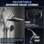 12 Inch High Pressure Rain Shower Head Combo,9 Settings Shower Handheld