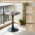 Small Walnut Dining Table 23.62 Inch, Round Wood Table for Kitchen, Dining Room, Living Room, Multi-Purpose, Space Saving, Modern Farmhouse Decor