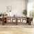 Varelynn 118" Extendable Dining Table, Transformer Console Table, Walnut