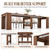 Varelynn 118" Extendable Dining Table, Transformer Console Table, Walnut
