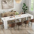 Varelynn 118" Extendable Dining Table, Transformer Console Table, White
