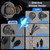 Dual Rainfall Shower Head With 8-Mode Handheld Combo, High Pressure Shower