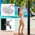 Goplus 9.3 Gallon Solar Heated Outdoor Shower, 7.2 FT Freestanding Garden Shower w/ 360° Swivel Shower Head, Foot Shower, Temperature Adjustment, for Poolside Backyard Beach (Black w/Handle Head)