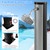GIANTEX 7.2 FT 10 Gallon 2-Section Solar-Heated Outdoor Shower, Pool Shower W/Free-Rotating Shower Head, Foot Tap Spigot, Faucet, Temperature and Pressure Adjustment for Backyard, Garden, Beach Spa
