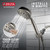 Delta Faucet 6-Spray H2Okinetic Handheld Shower Head with Hose, Brushed Nickel Handheld Shower Head, Hand Shower, Showerheads, Hand Held Shower Heads, Detachable Shower Head, Satin Nickel 75536SN