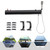 Seoqudcty Solar-Powered Roof-Mounted Camping Shower - 4.76 Gallon Portable Water Tank w/ 1.6Bar Pressure Shower Head for Outdoor Cleaning, Surfing, RV, Off-Road & Camping - Black