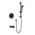 Taplong Bathtub Shower Faucets Set with Slide Bar Combo Matte Black