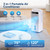 Evaporative Air Cooler, 4-IN-1 Swamp Cooler, Portable Air Conditioners with 6 Speeds & 3 Modes, 3-Gal Water Tank, 15-20 FT/S Airflow, Remote & Touch Control for Home and Office