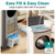SereneLife Portable Evaporative Air Cooler with 4L Detachable Water Tank, 1800 CFM Evaporative Cooler with Remote & Ice Packs, Indoor Outdoor Air Cooler Portable for Room Use, (White & Gray)