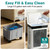 SereneLife Portable Air Cooler with 2200 CFM Power - High-Performance Evaporative Air Cooler for Indoor and Outdoor Spaces, 21 L Tank, Oscillation, 24-Hour Timer, Remote Control Cooling System