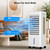 PNTCK Portable Air Conditioners, 3-IN-1 Swamp Cooler with 3 Fan Speeds, 4 Modes, 12H Timer, Remote, Ice Packs, 2.1Gal Water Tank, Evaporative Air Cooler for Bedroom Dorm Office Garage Home