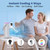 Portable Air Conditioners, Personal Evaporative Air Cooler 1200ML with Ice Cooling Mist Fans That Blow Cold Air Like AC Mini AC Unit for Bedroom, Home Office Desk and Car RV (Ivory White)