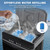 Evaporative Air Cooler with 9.5 Gallon Water Tank Swamp Cooler Portable Cooling Fan, 4 Ice Box, 3 Wind Speeds, 120°Oscillation for Outdoor Indoor Use, Remote Control