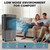 Evaporative Air Cooler with 9.5 Gallon Water Tank Swamp Cooler Portable Cooling Fan, 4 Ice Box, 3 Wind Speeds, 120°Oscillation for Outdoor Indoor Use, Remote Control