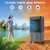 Evaporative Air Cooler with 9.5 Gallon Water Tank Swamp Cooler Portable Cooling Fan, 4 Ice Box, 3 Wind Speeds, 120°Oscillation for Outdoor Indoor Use, Remote Control