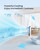 PNTCK Portable Evaporative Air Cooler: 41" Bladeless Tower Fans Swamp Cooler for Bedroom, Office, Standing Fans That Blow Cold Air with 12H Timer, 3 Speeds, 4 Modes, 20FT Remote, 80° Oscillating