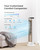 PNTCK Portable Evaporative Air Cooler: 41" Bladeless Tower Fans Swamp Cooler for Bedroom, Office, Standing Fans That Blow Cold Air with 12H Timer, 3 Speeds, 4 Modes, 20FT Remote, 80° Oscillating